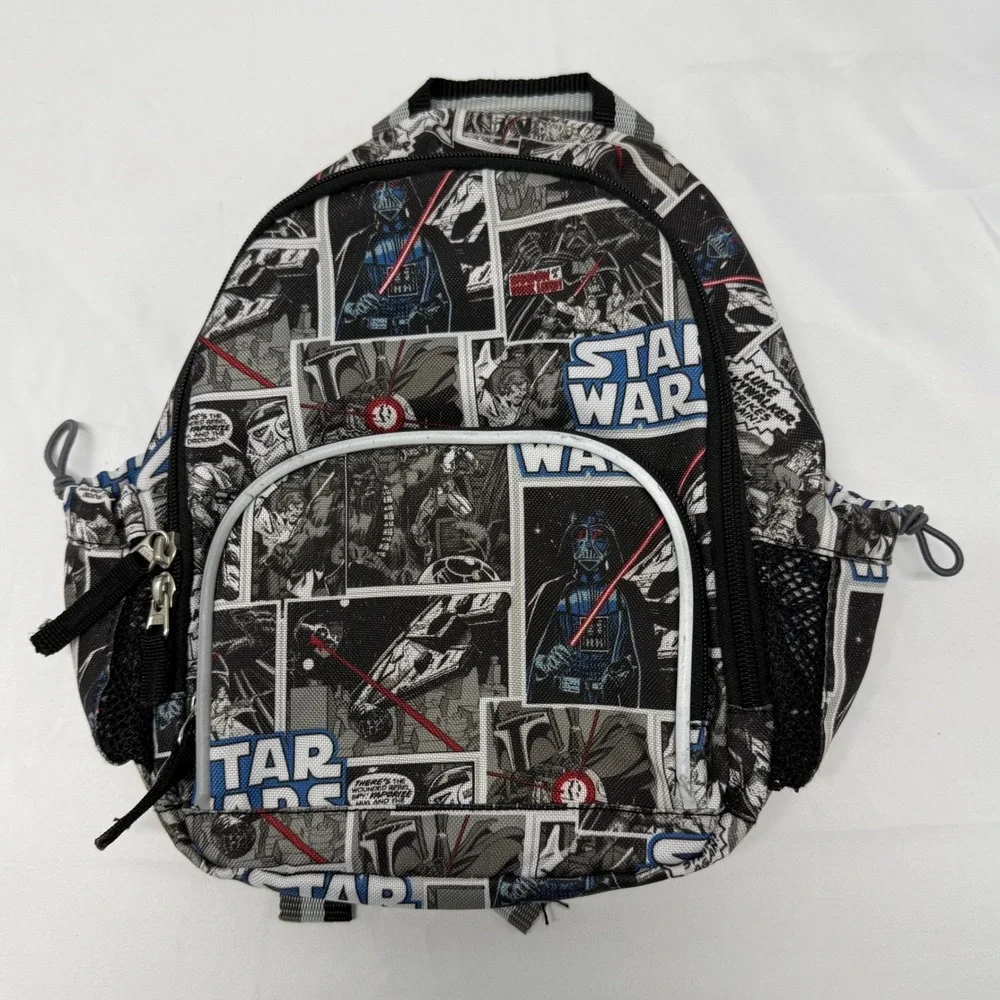 Pottery Barn Star Wars Comic Book Print Mini Backpack Darth Vader Luke Skywalker